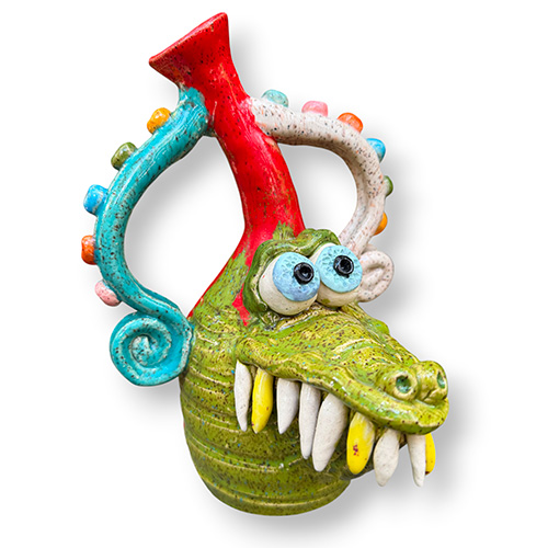 Bo Thompson 9" Double Handle Alligator Jug DP6473